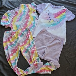 💥 Kirkland Girls Unicorn Dreams Tie-Dye Kids Pajama Set